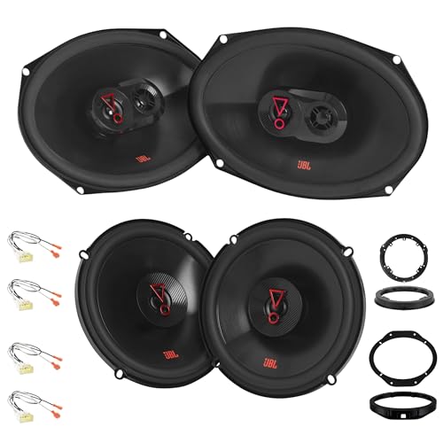 JBL Stage3 9637F & 3627F Speaker Bundle - Premium Sound Quality Plus One Woofers Compatible with 2015-Up Ford F-150 - Complete Installation Kit