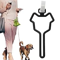 Size: 4.8inch x 2.3inch. Color: Black. Practical and portable hand-free waste bag holder can be used in any occasion, like walking, driving out, camping, no more need to carry the waste bag with your hands. Work with All Dog Leash: Our dog poop bag h...