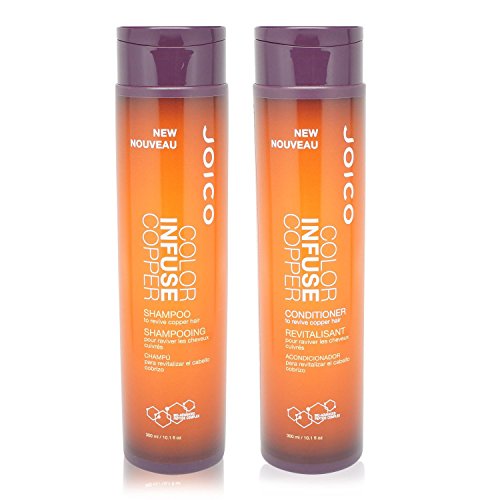 Joico Color Infuse Shampoo and Conditioner Set, Copper, 10.1-Ounce