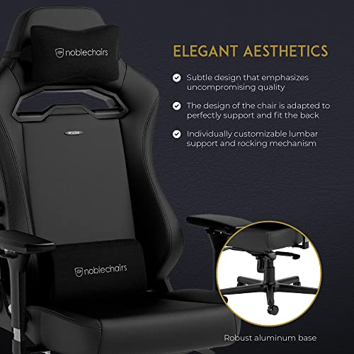 HERO ST - Sedia da gioco e da ufficio con supporto lombare, colore: nero - Sedia gaming - Immagine 5