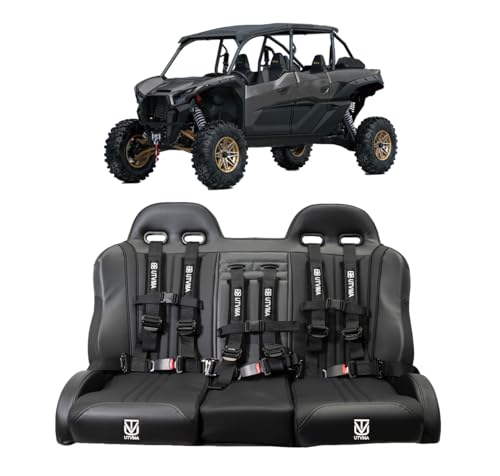 UTVMA Kawasaki KRX Rear Bench Seat (Black)