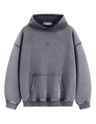 Aelfric Eden Washed Plain Hoodies For Men Women Vintage Acid Wash Oversized Sweatshirts Casual Streetwear Pullover Hoodie