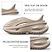 YASSIA Arch Support Clogs for Men Women, Lightweight EVA Recovery Slides, Non-Slip Beach Walking Sandals(Khaki M10/W11)