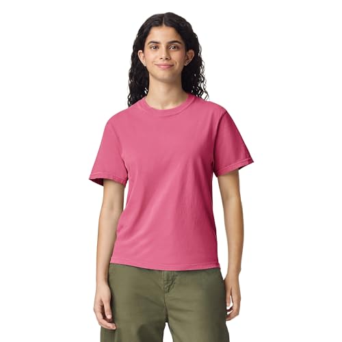 Comfort Colors Adult Short Sleeve Tee, Style G1717, Crunchberry (1-pack), Large