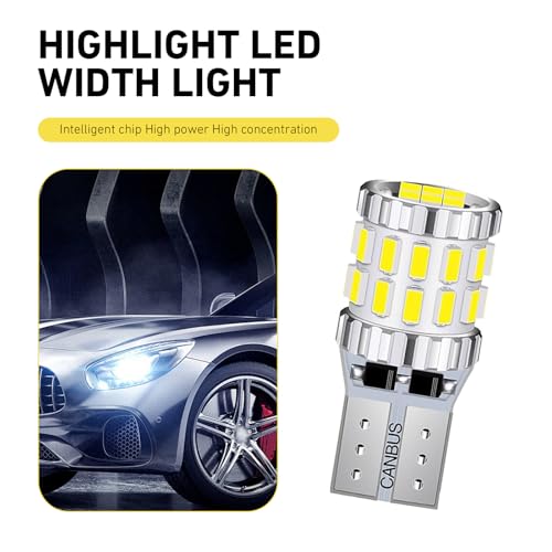 2PCS T10 194 LED Bulb Canbus Error Free 6000K miniatura 6