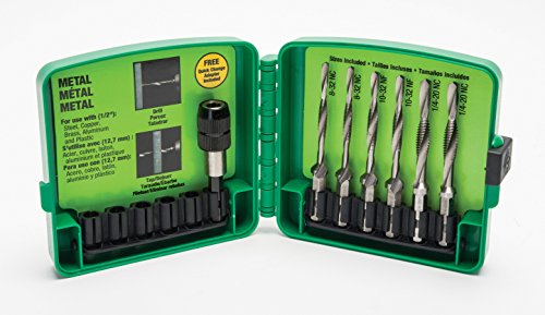 Greenlee Ldtapkit Drill/Tap/Countersink Set, Hss, 7 Pcs., 8-32 To 1/4-20 #TOP2
