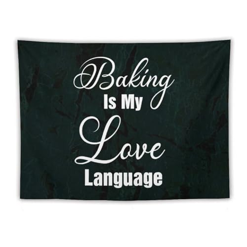 Tapiz Yelolyio "Baking Is My Love" para decorar tu cocina con estilo y pasion por la reposteria