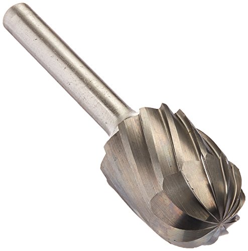 Image of Drill America SC-7NF Carbide Burr /Rotary File Cylindrical Radius End None-Ferrous for Aluminum 3 /4 inch Dia. x 1 inch Cut Length with 1 /4 inch Shank and 2-3 /4 inch Overall Length, DUL Series