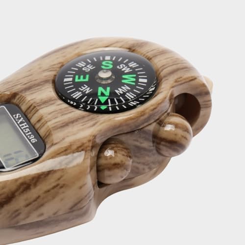 Image of Digital Tally Counter with Compass naam jap Counter Finger Counter for Pooja Meditation Prayer Japa Mala (Brown)