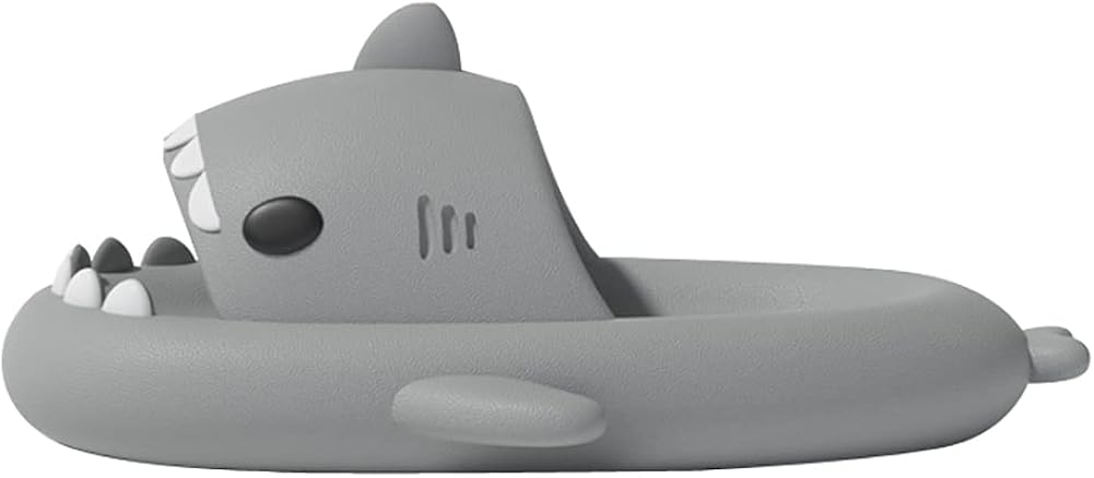 Sandalias de tiburón para niños, lindas pantuflas de nube de tiburón para niños y niñas, sandalias de tiburón de nube antideslizantes novedosas