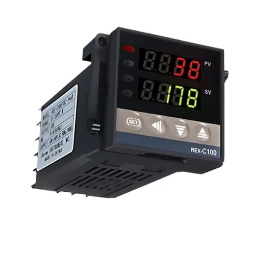 Termostato digital REX-C100 de 110-240V con control PID inteligente y sensor de 4.5mm