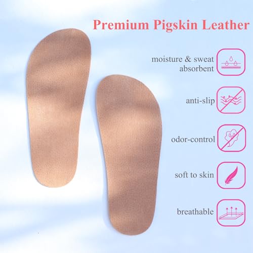 Plantillas de piel para hombre y mujer, antideslizantes miniatura 2