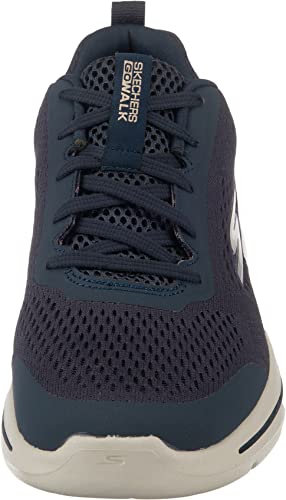 Skechers Men's Go Walk Arch Fit Idyllic Sneaker, Navy/Gold, 10.5