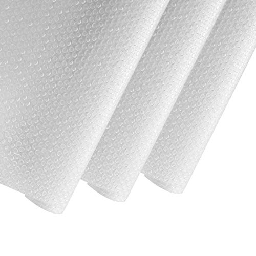 Awnic Schuifmat, antislip, 3 stuks, antislipmat, keukenkast, onderlegger, op maat te snijden, antislip, voedselveiligheid, Eva SGS, waterdicht, transparant, 45 x 150 cm