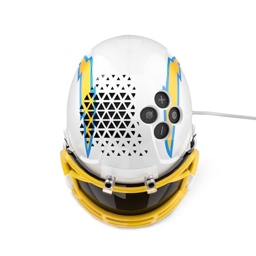 Image of NFL Echo Dot Bundle: Includes Echo Dot | Charcoal and Limited-Edition NFL Helmet Stand | Los Angeles Chargers