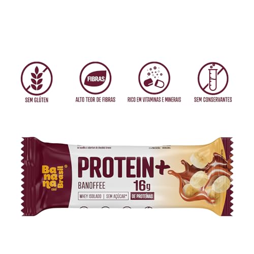 Banana Brasil Display Barra De Proteina Protein+ Recheio Banoffee - 9 Unidades De 50G (450G)