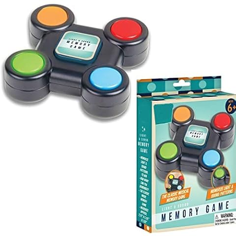 Perfect Life Ideas Light and Sound Memory Game for Kids Adults Stocking Stuffers for Boys Kids - Electronic Game Brain Games Learning Aid Teen Boy Girl Adults Seniors Stocking Stuffers Cover