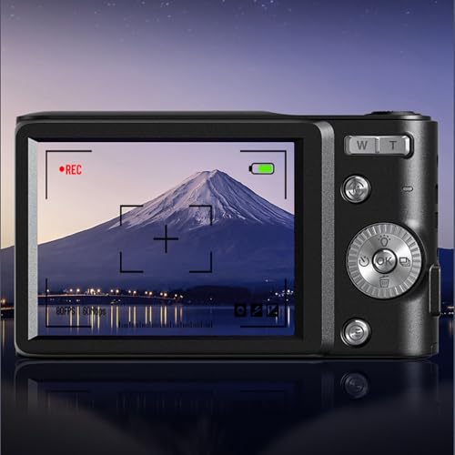 GOWENIC Cámara digital 4K 50MP compacta con flash y zoom 16x miniatura 4