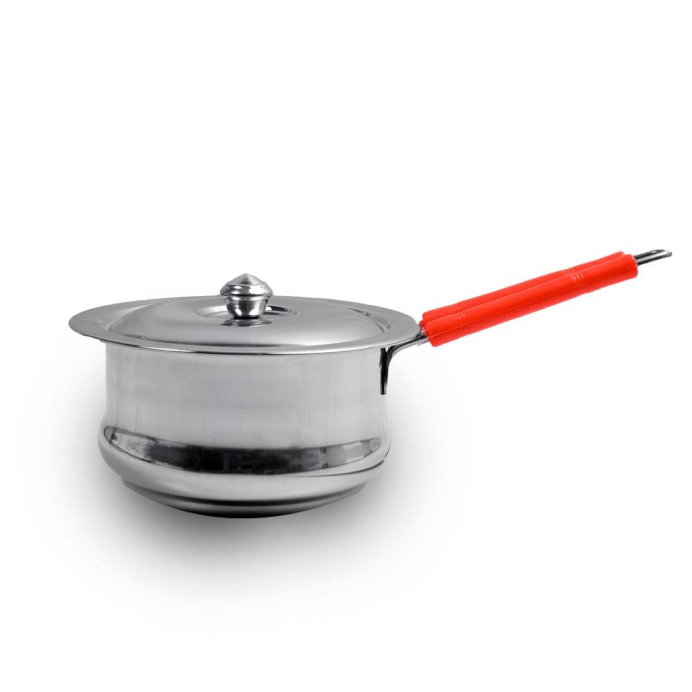 COCS Stainless Steel Sauce Pan with Lid | 1500 ML | Heat-Resistant Handle | Durable and Versatile Kitchen Essential