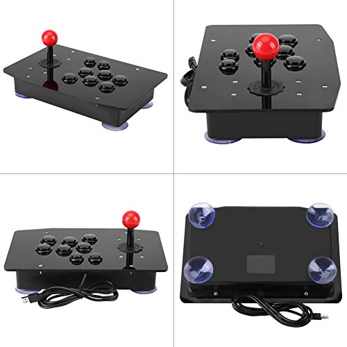 Arcade Fight Stick, USB2.0 Arcade Game Fighting Joystick Controller, Zero Delay Classical Game Controller Joystick Handle Buttons for Arcade PC WIN7/8/10 - Thumbnail 5
