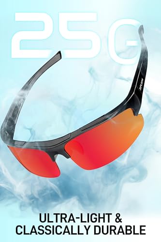 Image of SIPLION Polarized Sunglasses Men Sports: UV400 Protection Anti-Slip Wrap-Around TR90 Frame for Driving Fishing Golf Running