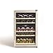 CREATE / WINECOOLER XL / Weinkühlschrank 2 Zonen / Edelstahl und Buchenholz / 46 Flaschen (128L) / Temperatur 5-22°C für alle Weinsorten / LED- Innenbeleuchtung / 100W