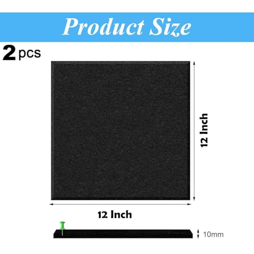 Image of Axmon Notice Board for Office with Pins 2 Pcs Bulletin Board| Vision Board for Manifestation| Self-Adhesive Wall Boards| Message Board for Notes| Keys|Photos|Schedules for Office|Kitchen|Home