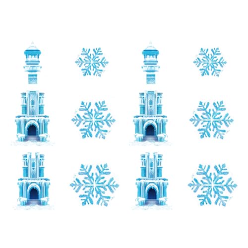 Présentoir à gâteaux gain de place 3 étages motif flocon de neige - 2