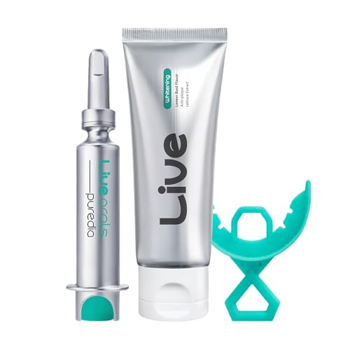 Live Orals Pure Dia Teeth Whitening Gel Kit and PureDia Whitening Toothpaste 80g
