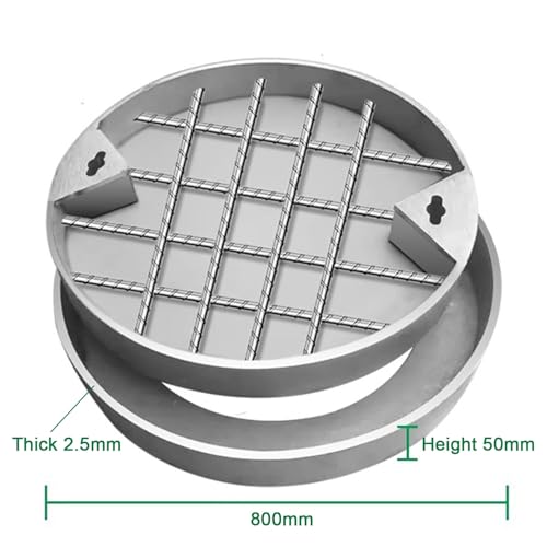 Couvercle de regard rond 800mm d'exception en acier inoxydable pur