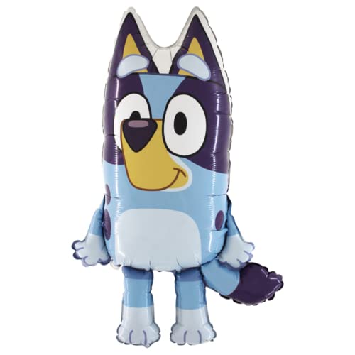 GRABO - 79cm (31) Bluey Shaped Character Foil Balloon - Kids Party Balloons