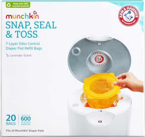 Image of Munchkin Arm & Hammer Snap, Seal & Toss Refill Bags, 20 Pack