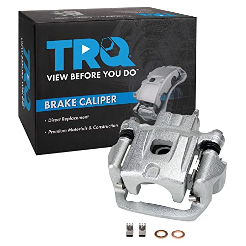 Image of TRQ Rear Left Brake Caliper w /Bracket Drivers Side