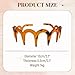 2025 New U Shape Fashion Tooth Hair Comb Headband, High Cranium Head Bands for Women's Hair, Reversible Korean Headbands with Teeth for Women Gifts for Teen Girls (Black+Amber, One Size)(Black+Amber)