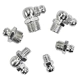 ZAJYZZF 115-teiliges Sortiment an Schmiernippeln aus Stahl, gerade, 90 Grad, 45 Grad abgewinkelt