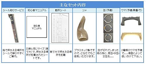 Amazon | 三線 沖縄三線 初心者向けセット（ペグ仕様 人工皮