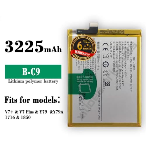 Image of B-C9 Battery for Vivo V7 Plu / Y79 / Y79A /1716 /1850 Battery with 6 Month Warranty **** (R176)