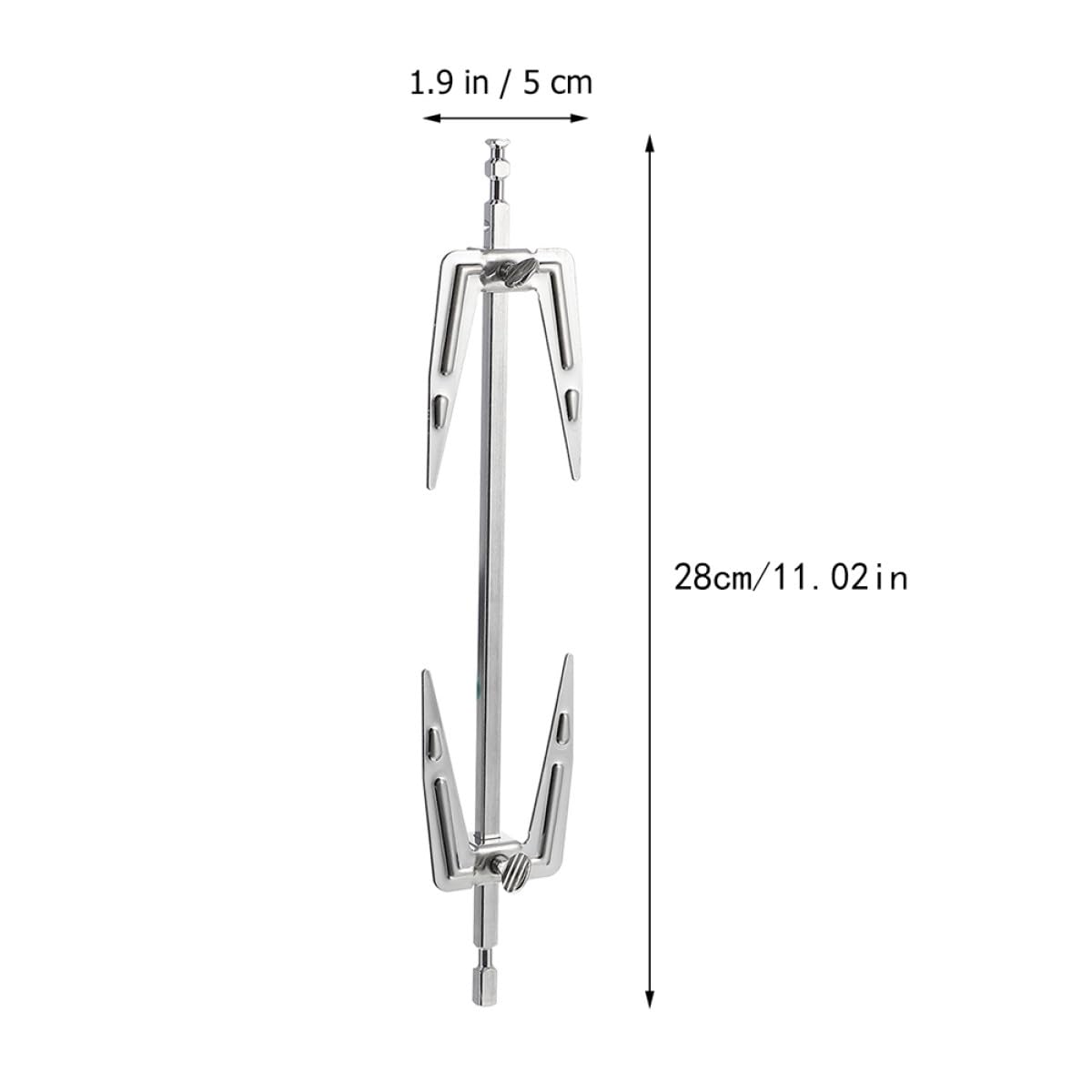 Forche Rotanti da Barbecue in Acciaio Inox 25cm 2 Pezzi | Argento, Antiruggine e Facili da Usare, per Pollo e Maiale, Accessori Bbq per Casa