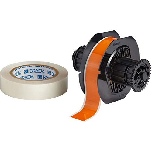 Brady B30C-1125-483OR-KT Polyester with Polyester Over Laminate Continuous Tape, 100' x 1.125