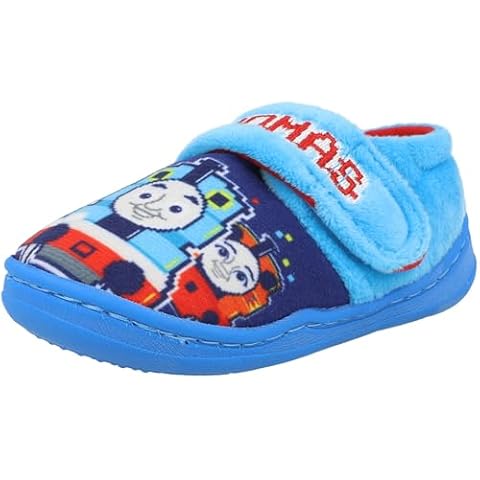 Thomas & Friends Boys Blue Slippers with Warm Lining Cover