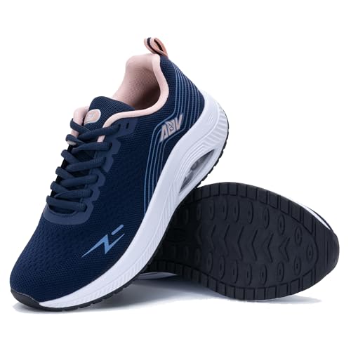 Image of Womens Walking Shoes Arch Support Wide Plantar Fasciitis Sneakers | Wide width for natural toe splay, Roomy fit to prevent pinching, Removable orthotic insoles, Shock-absorbing non-slip sole