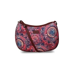 ZOUK PeTA Approved Women's Vegan Leather Space Chakra Print Shoulder Bag (Pink) 4 41nX5mteL L. SL500 . SS300