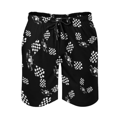 Racing Race Car Mens Swim Trunks Quick Dry Board Shorts Beach Swimwear Bathing Suits2