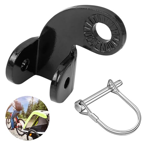 Apalie 12.2 MM Bike Trailer Hitch Steel Hitch for Burley Bike Trailer for Kids Coupler Attachment for Burley Bee Bicycle Trailers and Old Models Work with Disc Brake
