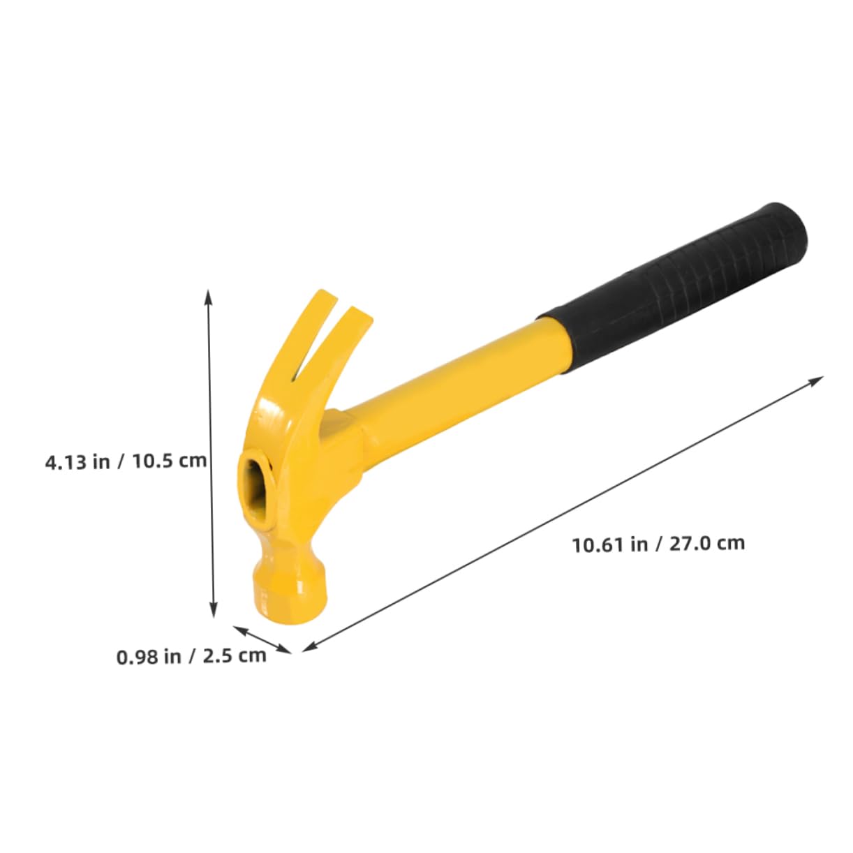 Veemoon 0.8lb Clamp Hammer Nail Holder Multi-purpose Claw Hammer for Hammering and Nailing