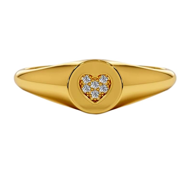 Bague plaqué or serti de diamants CZ pour un éclat haut de gamme