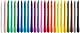 Maped 862013 Wachsmalststift Color’Peps PlastiClean, 24er Etui