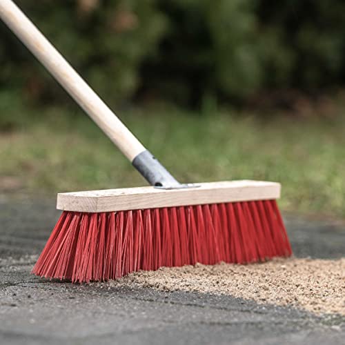 SCLEY Industriebesen Serie 22 zum Reinigen von flachen Oberflächen Dicke weiche Borsten Universalgewinde Langlebiges Design Reichweite überall Breite 40 cm