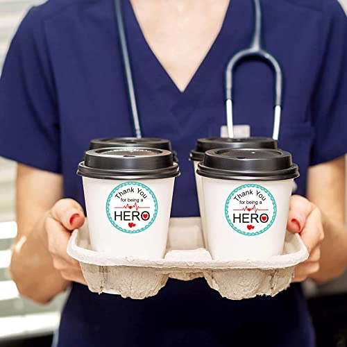 Wootile Healthcare Heroes Sticekrs Thank You Labels 2 Inch thumb #3
