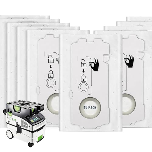 Sacs aspirateur 204308 pour chantiers propres avec Festool CT Mini Midi et CTC Mini
